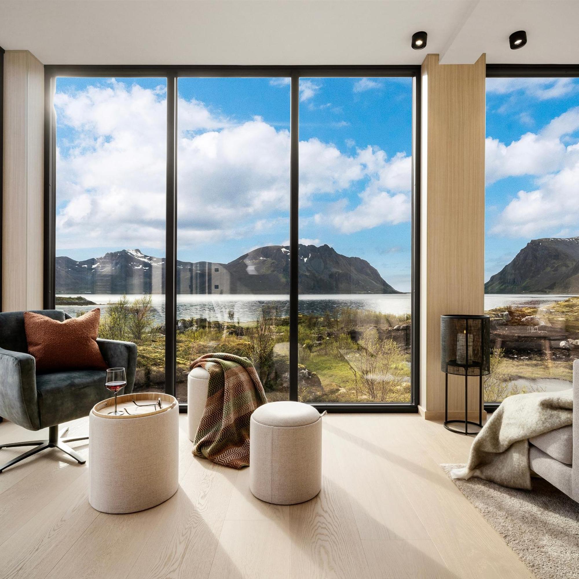 New! Luxury Cabin In Beautiful Lofoten Kleppstad Dış mekan fotoğraf